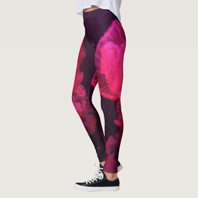 Leggings Méduses roses (Gauche)