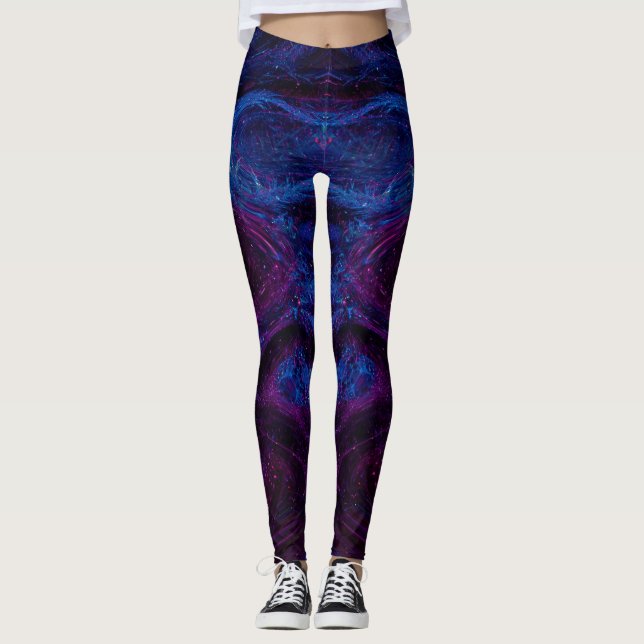 Leggings Meilleures légendes d'aquarelle pour une pop de co (Devant)