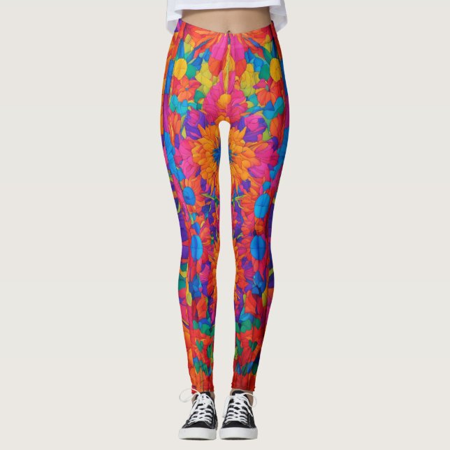 Leggings Meilleures légendes imprimées à DEL (Devant)