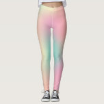 Leggings Mélange de dégradés colorés Unicorn 2 amusant<br><div class="desc">Leggings avec un design amusant et coloré de dégradés de licorne.

*Veuillez noter que le filigrane Zazzle qui apparaît dans l'aperçu du zoom n'apparaîtra PAS sur le produit imprimé final.

© Rosewood et Citrus</div>