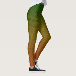 Leggings Mélange de forêt verdoyante : Texture de tissu