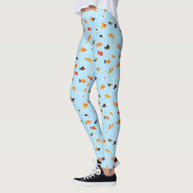 Leggings Mélange de légendes de poisson rouge (Gauche)