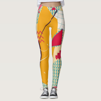 Leggings Memphis Mood : Tendance géométrique rétro