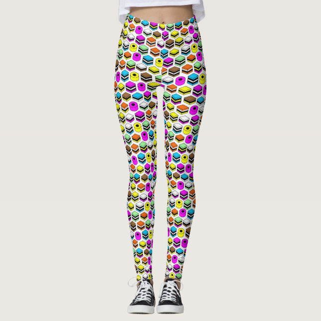 Leggings Memphis Style Licorice Allsports Motif (Devant)