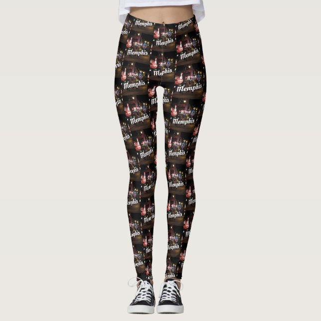 Leggings Memphis, Tennessee avec Beale Street (Devant)