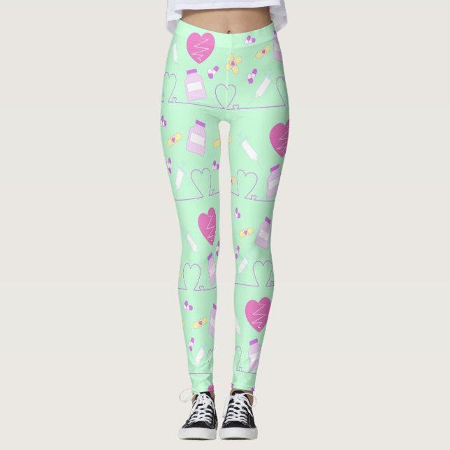 Leggings menhera in mint (Devant)