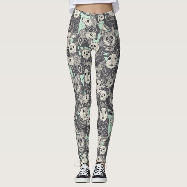 Leggings menthe (Devant)
