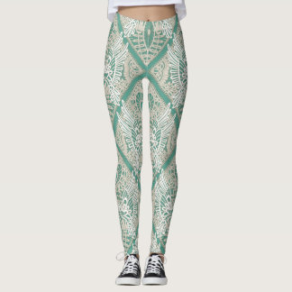 Leggings menthe en dentelle inséparable