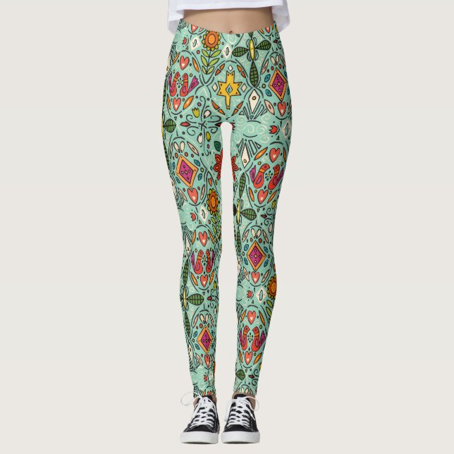 Leggings menthe zoryana (Devant)