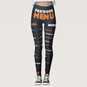 Leggings Menu Fast Food