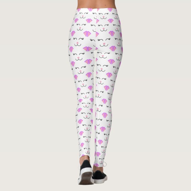 Leggings Meow Retro Kitty Chat (Dos)
