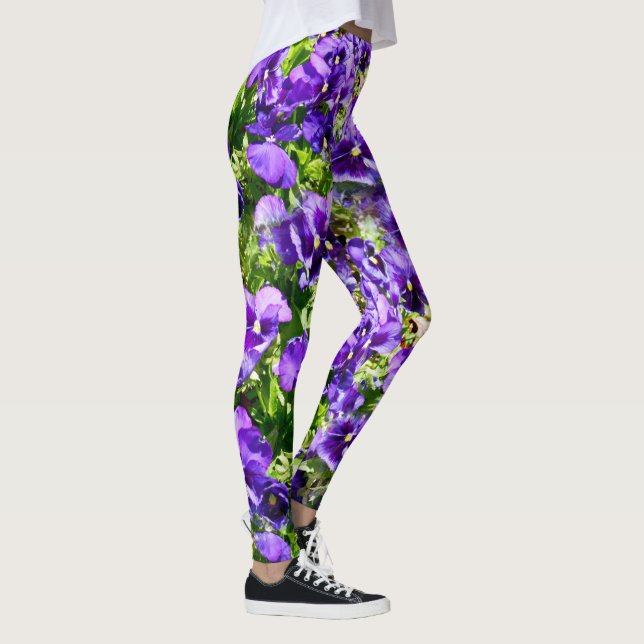 Leggings Mer de sérénité : Le beau terrain de purple violet (Droite)