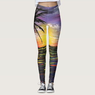 Leggings Mer du coucher du soleil