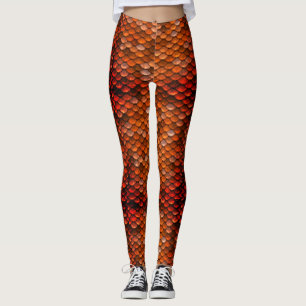 Leggings Mère en bronze des guêtres d'échelle de dragon de