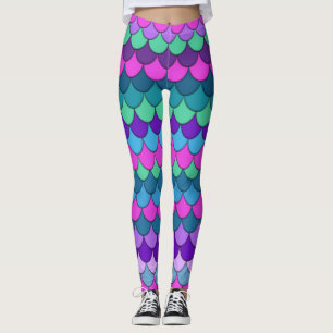 Leggings Mermaid multicolore colorée