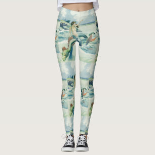 Leggings Mermaid Riding Serpent de mer Thunder_Cove