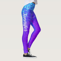 Mermaid Sparkle Scales Purple Blue jogging NAME