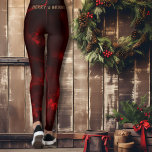 Leggings Merry & Bright Festive Red<br><div class="desc">Joyeux & Bright Festive Red Leggings qui améliorera votre tenue de Noël. Vous pouvez mettre à jour le texte ou le supprimer.</div>