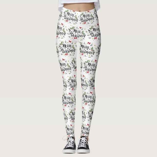 LEGGINGS ***MERRY MERRY MERRY CHRISTMAS** (Devant)