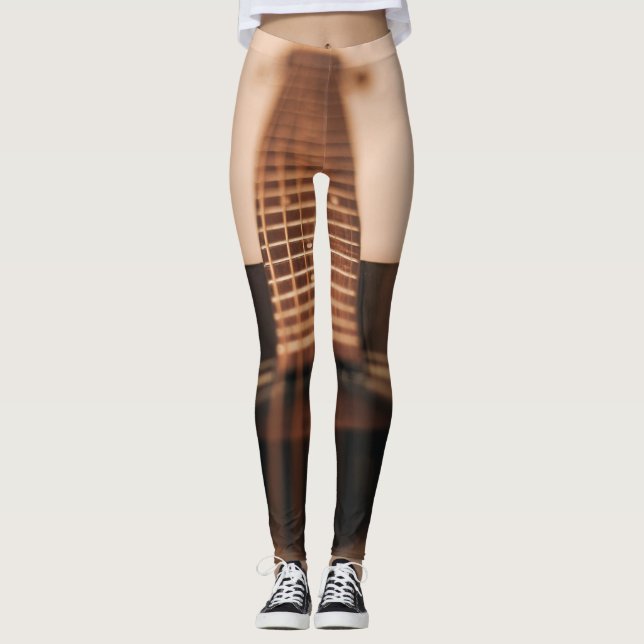 Leggings Merveilleuse basse guitare (Devant)