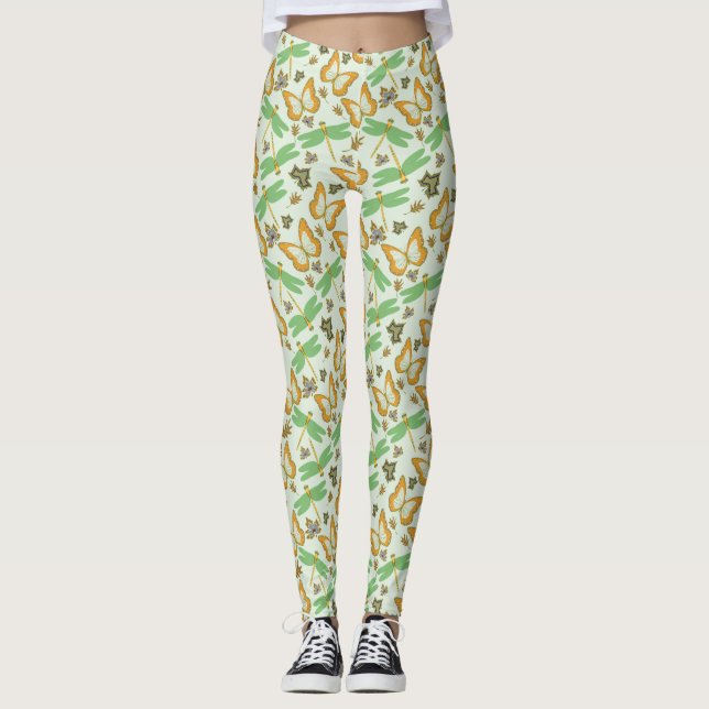 Leggings Merveilleux Motif papillon (Devant)