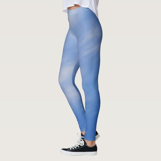 Leggings Mesdames Sporty Chic Active Wear Blue Sky (Gauche)