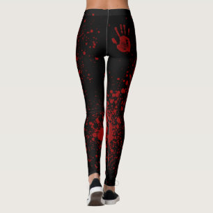 Leggings Mess sanglant sur noir