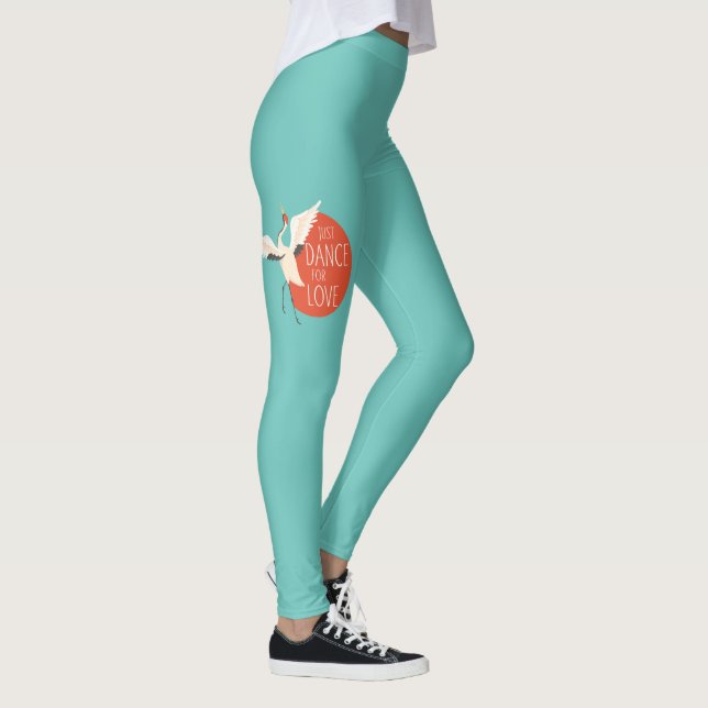 Leggings Message de l'oiseau drôle - Il suffit de danser po (Droite)