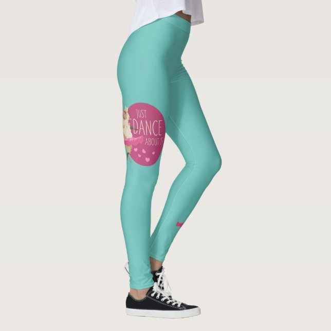 Leggings Message de mouton drôle - Il suffit de danser à pr (Droite)