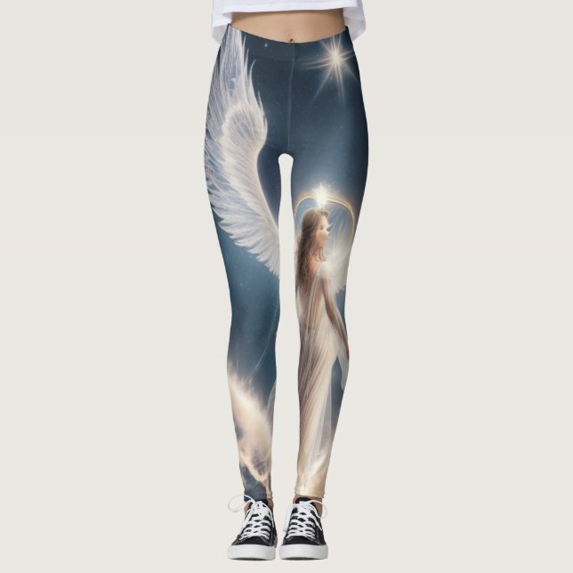Leggings Messages du royaume angélique (Devant)