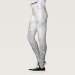 Leggings Métal argent Parties scintillant unique Marbre éti<br><div class="desc">Cette conception peut être personnalisée en choisissant l'option Modifier la conception. Vous pouvez également transférer sur d'autres objets. Contactez-moi à l'adresse colorflowcreations@gmail.com ou utilisez l'option conversation en haut de la page si vous souhaitez avoir cette conception sur un autre produit ou si vous avez besoin d'aide pour cette conception. L'aspect...</div>