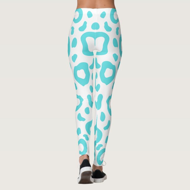 Leggings metal blue sparkle (Dos)