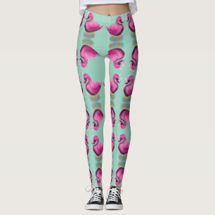 Leggings Mignon Canard Rose Kawaii & Art pour Nurserie Cœur