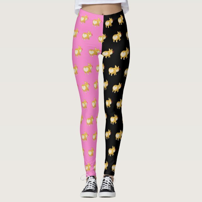 Leggings mignon chien animal de compagnie mais coeur amour  (Devant)