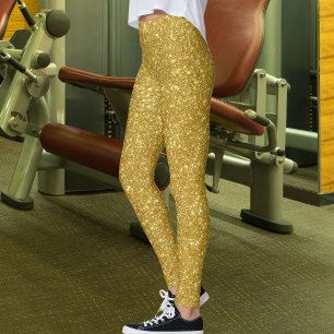 Leggings Mignon Glam Or Paillettes Brillantes Yoga Sport