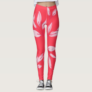 leggings mignonnes aquarelle moderne rose laisser 