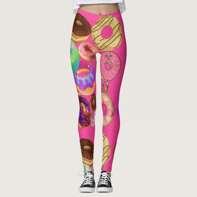 Leggings Mikitiez donut pique-nique amérique pridémonth oly (Devant)