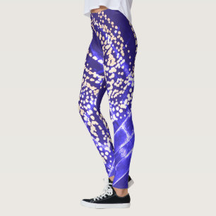 Leggings Minimalisme Abstrait Art Motif gris bleu
