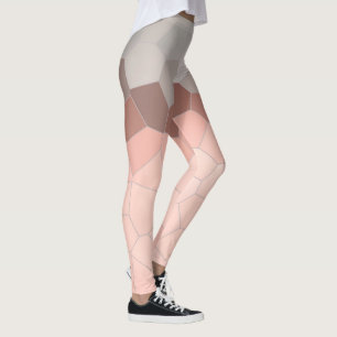 Leggings Minimalisme Art Abstrait Pale Pastel Gris Cellules