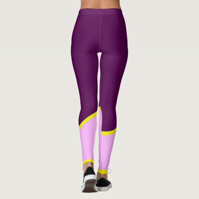 Leggings Minimalisme Art Abstrait Pastel Pink (Dos)