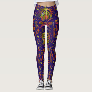Leggings Miroir psychédélique Symétrie Art Abstrait