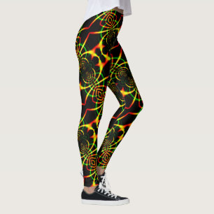 Leggings Mirroring, pieds d'araignée colorés et tentacules