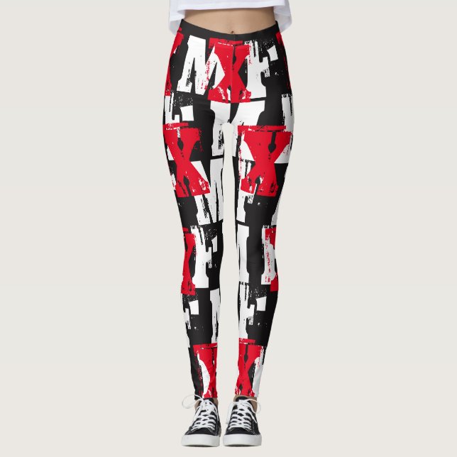 Leggings MixxedFit® a inspiré le MF représentent des (Devant)