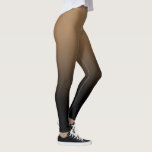 Leggings Mocha Black Ombre<br><div class="desc">Un motif simple et sombre,  couleur dégradé se dissipe du brun mocha au noir.</div>