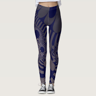 Leggings Mod bleu et argent
