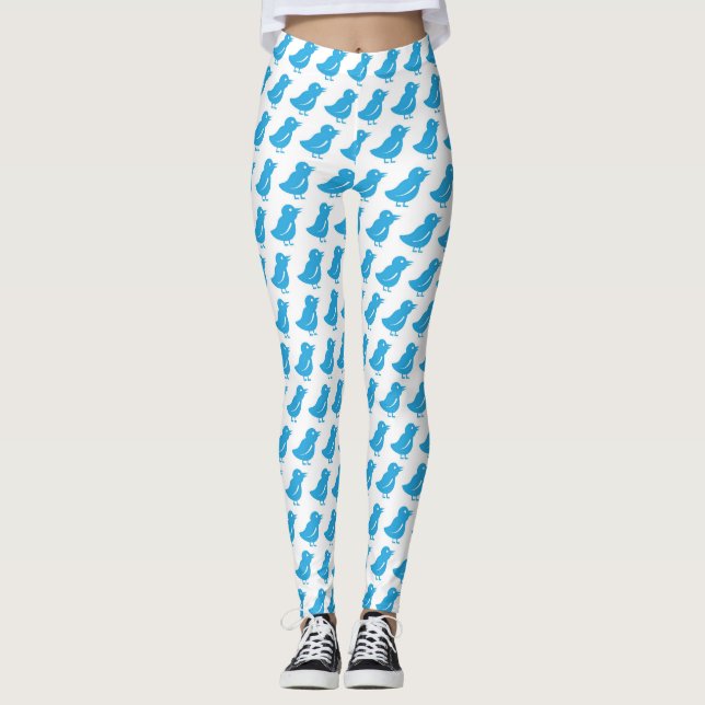 Leggings Mode Cool des oiseaux sur Twitter (Devant)