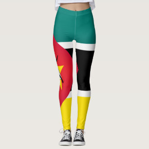 Leggings Mode Cool du drapeau du Mozambique