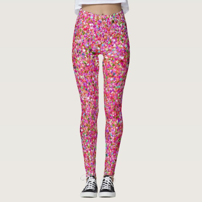 Leggings Mode de Parties scintillant Grit Multicolor #5 (Devant)