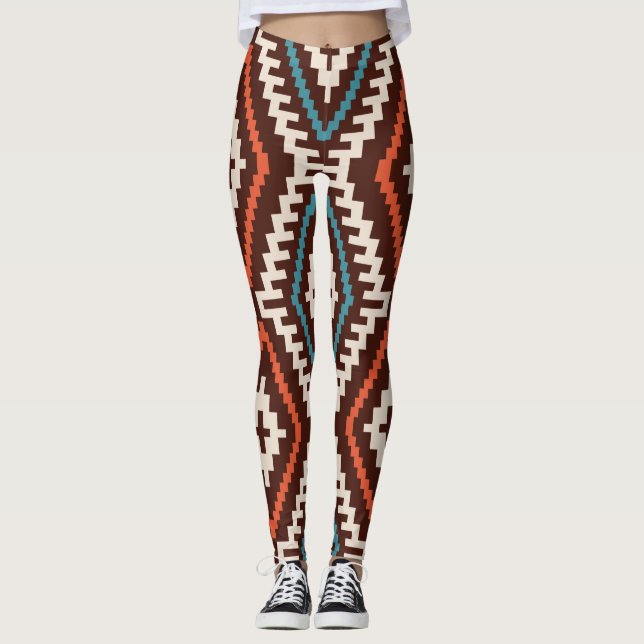 Leggings Mode géométrique motif Stylo mignonne (Devant)
