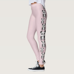 Leggings Mode Original Dessin Animé Drôle Panda Point de Cr